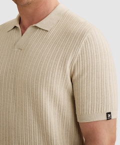 Heren polo beige