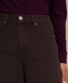 Lexie denim dames broek bruin