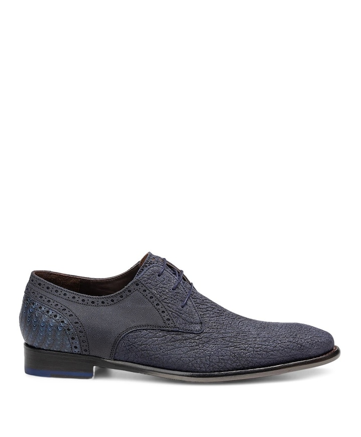heren veterschoenen blauw