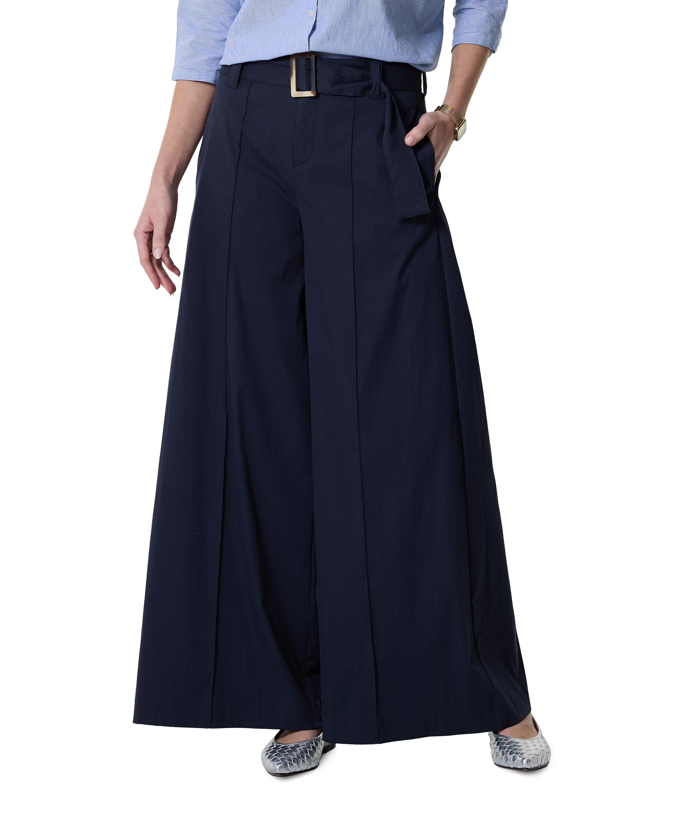 CARLETTA dames broek blauw