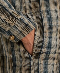 Heren overshirt blauw