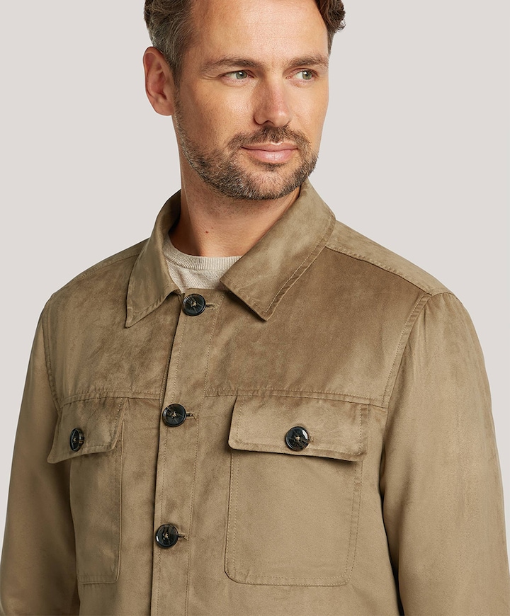 Heren jas beige