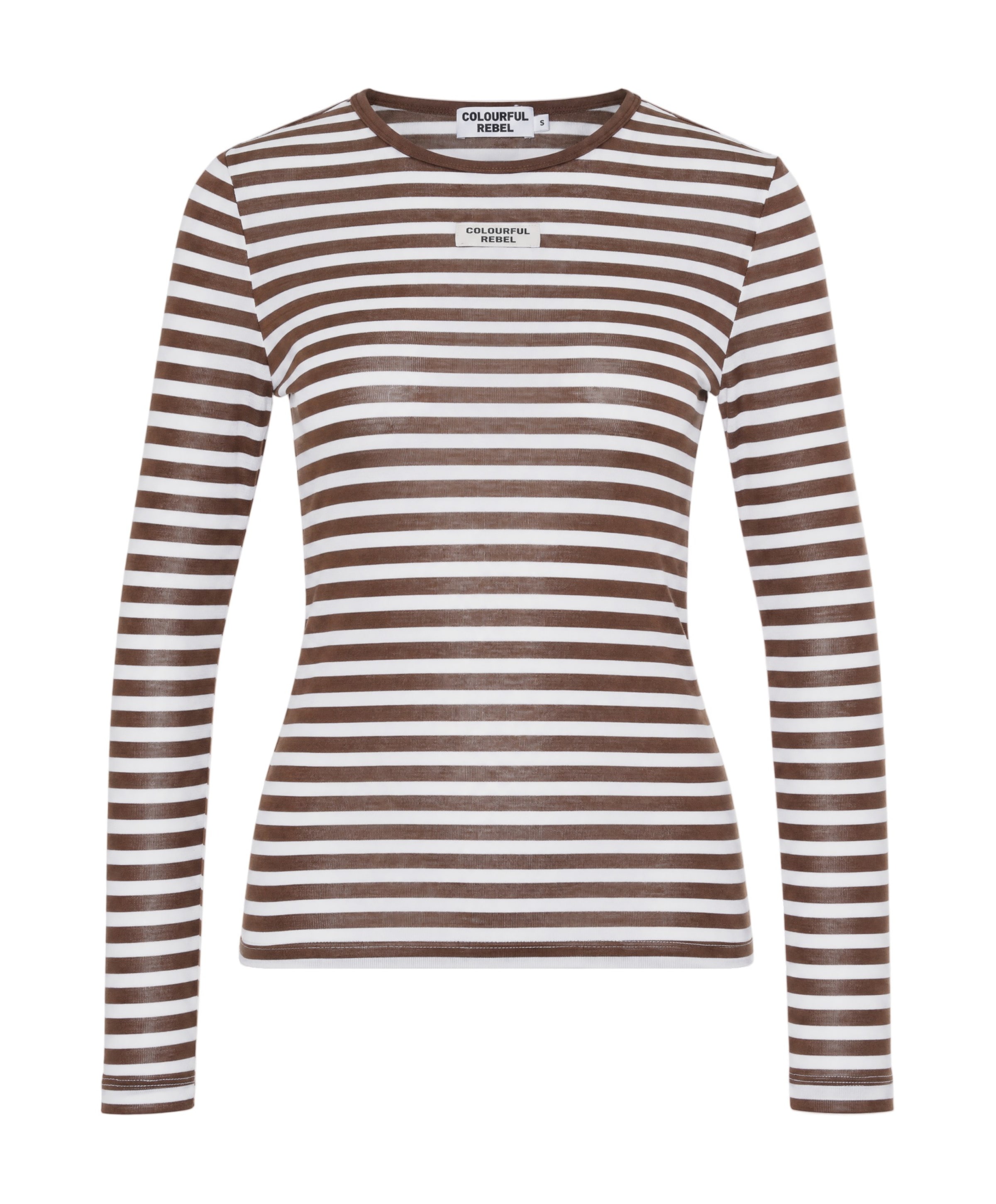 Dames longsleeve bruin