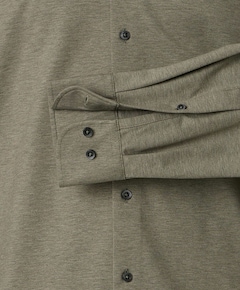 Heren overhemd lange mouw groen