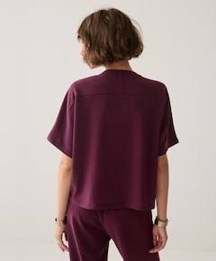 Dames T-shirt bordeaux
