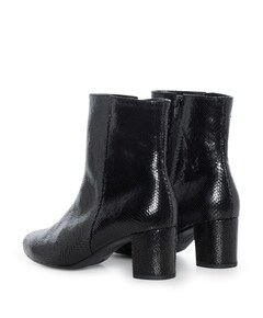 dames enkellaarzen zwart