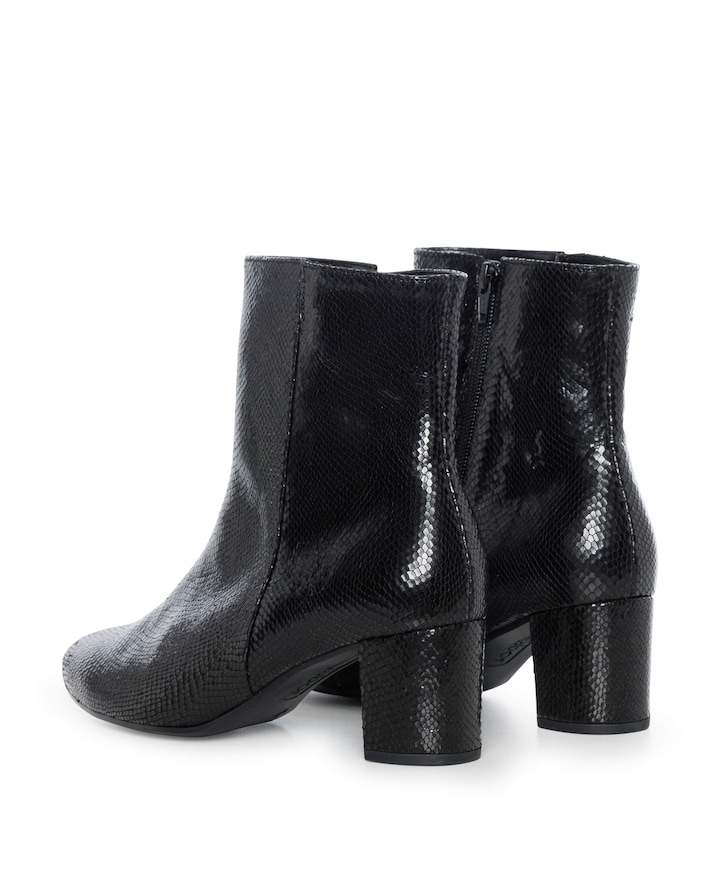 dames enkellaarzen zwart