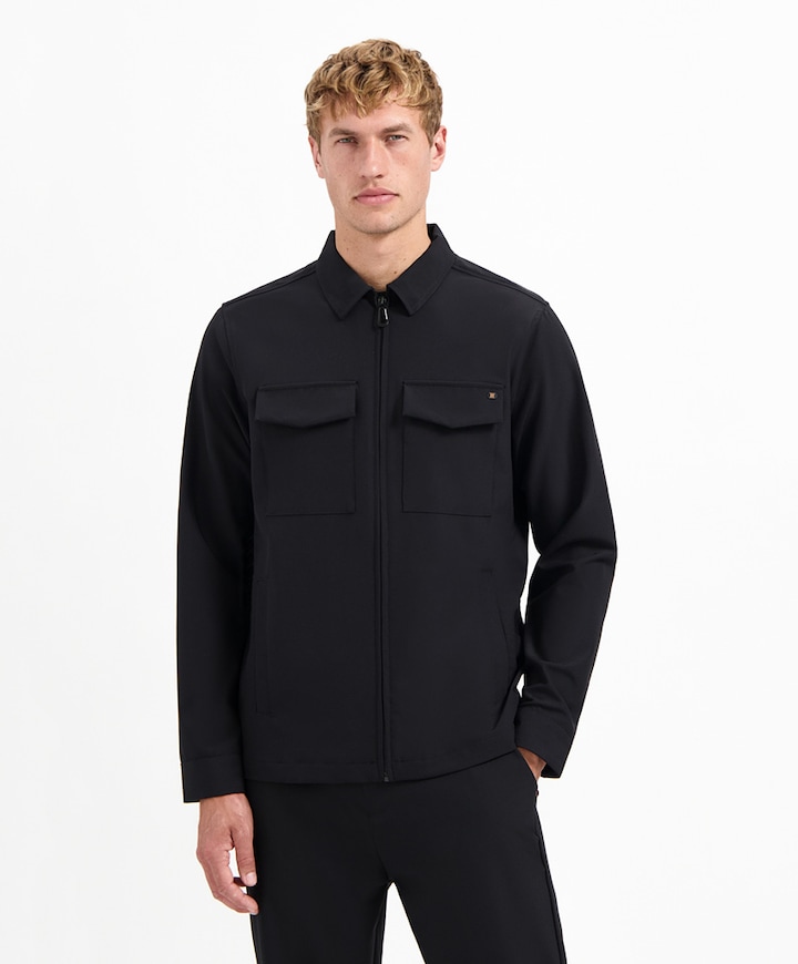 Heren overshirt zwart