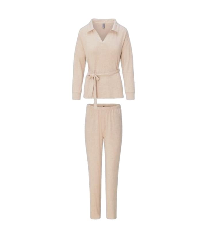 Dames huispak beige