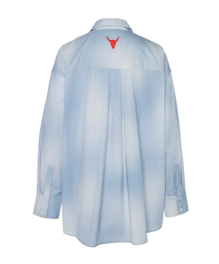 Dames blouse blauw