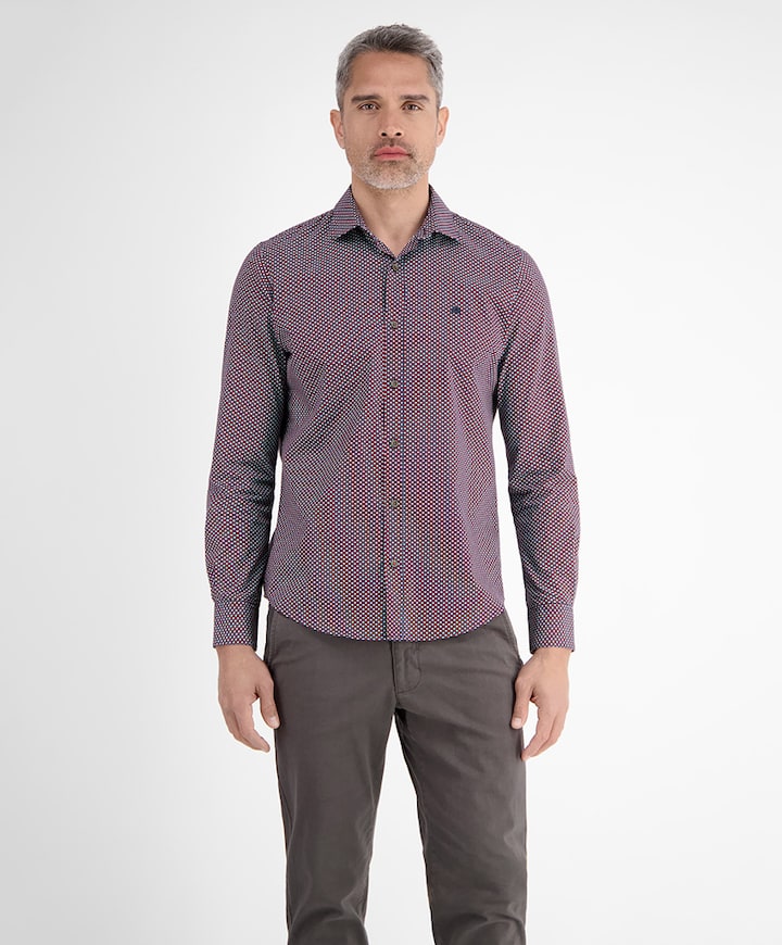 Overhemd lange mouw blauw