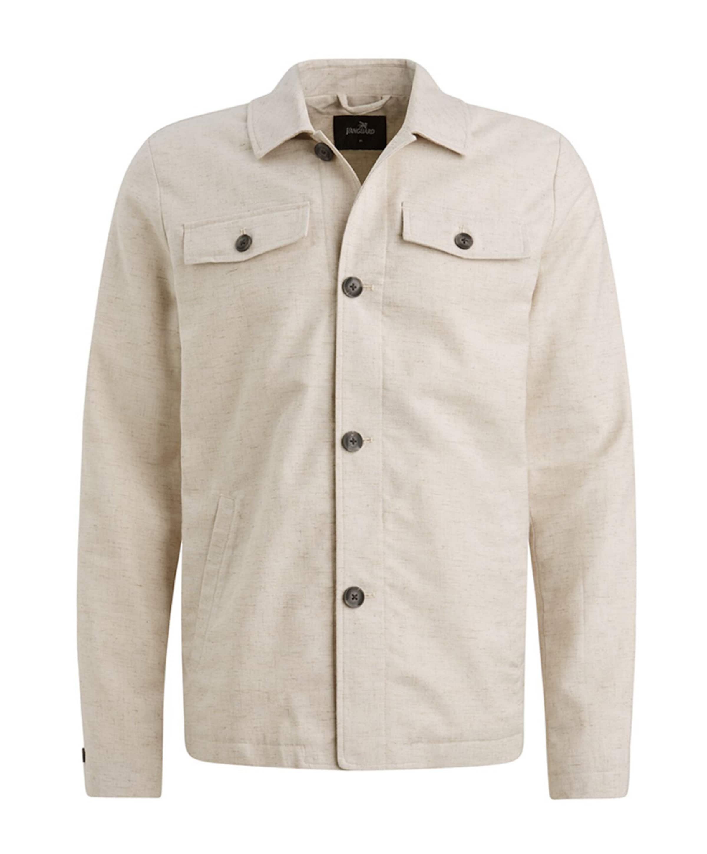 Heren overshirt beige