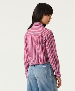 Meisjes blouse lange mouw roze