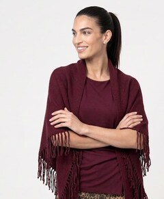 Dames sjaal bordeaux