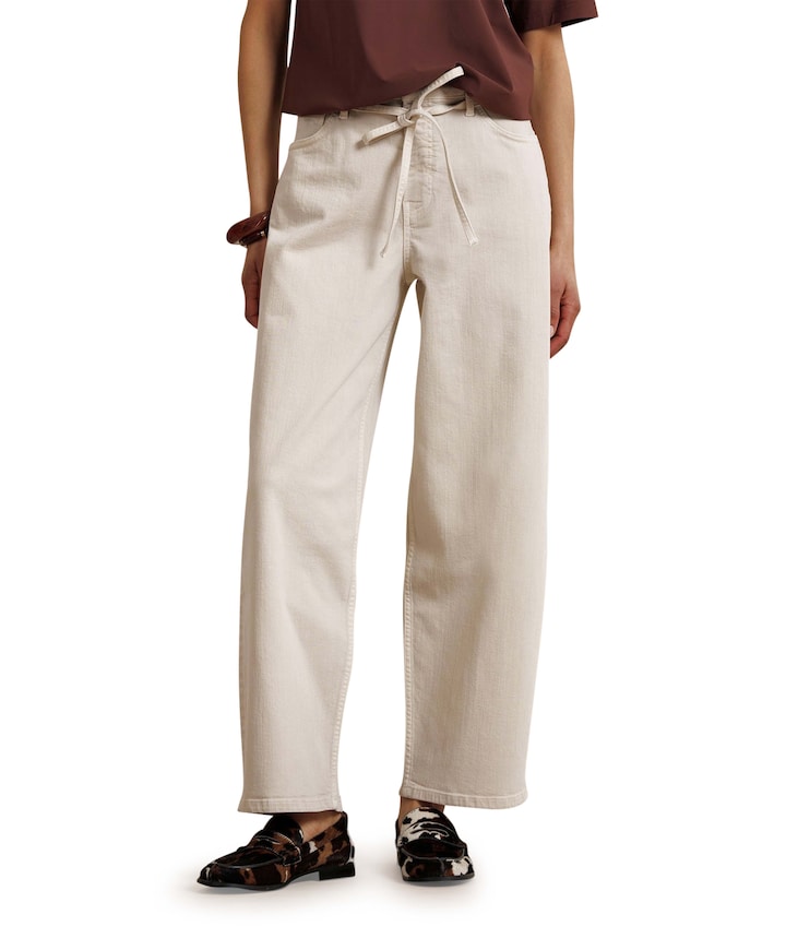 Babet denim trousers dames broek ecru