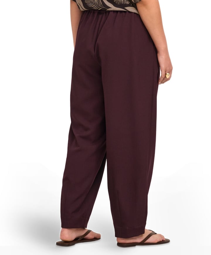 CARVERAS HW BARREL TAILORED TL dames broek paars
