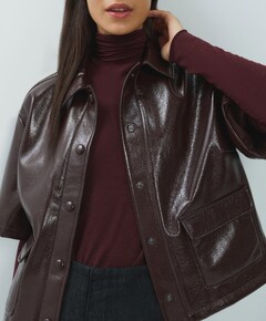 Dames jas bordeaux