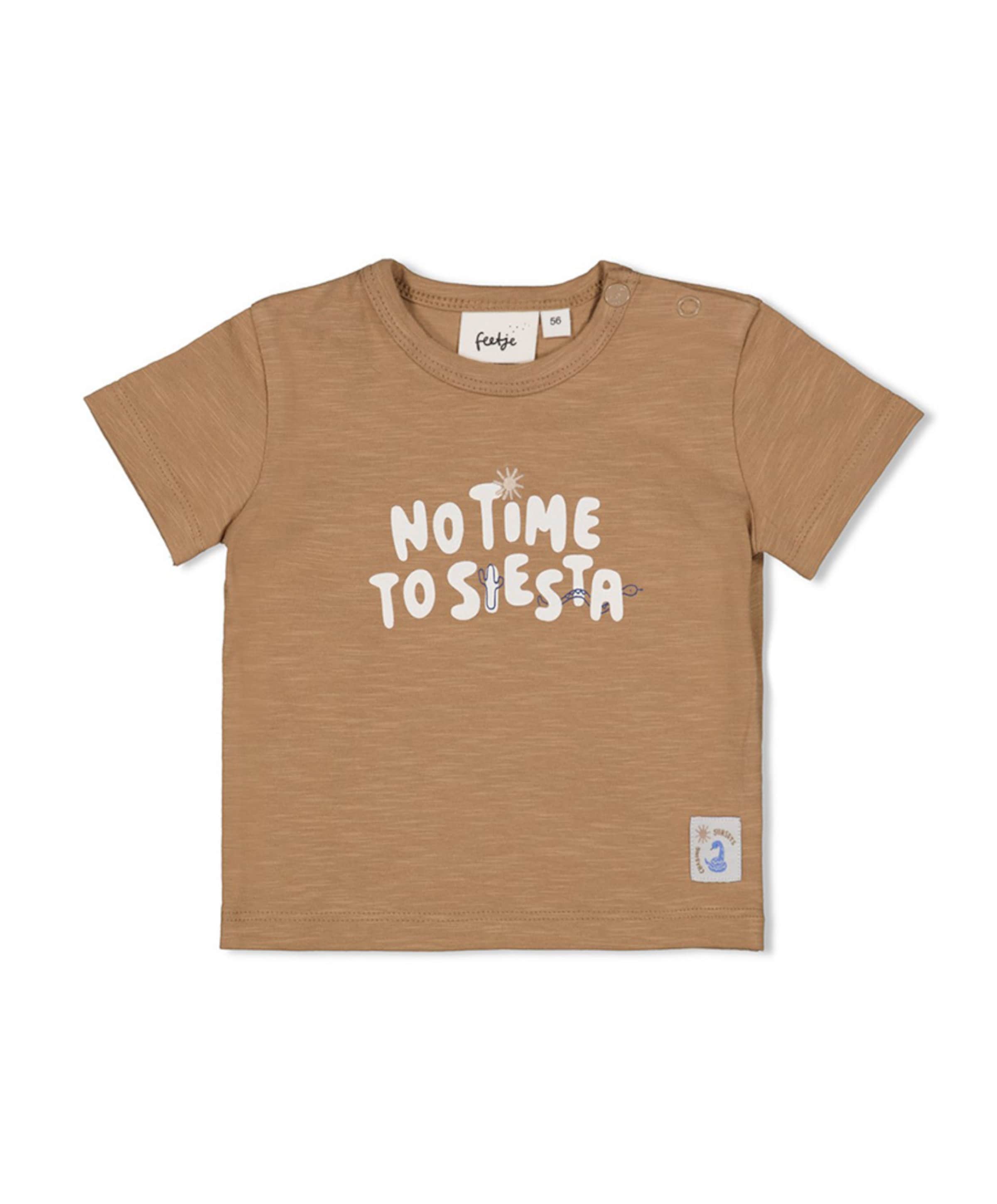 Meisjes t-shirt beige
