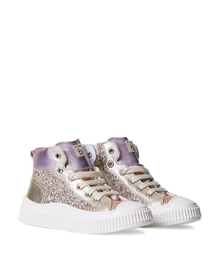 meisjes veterschoenen goud