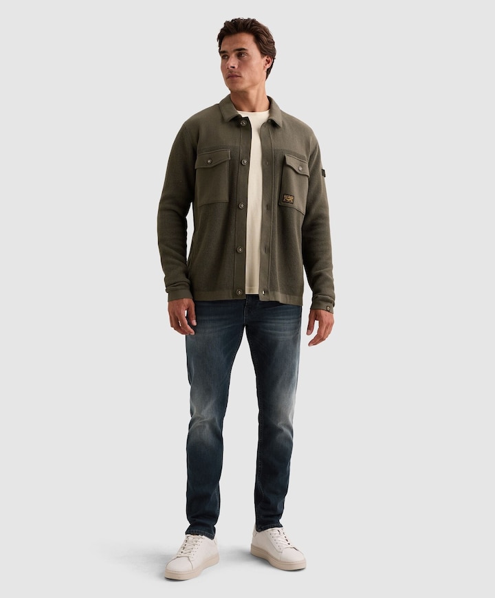 Heren overshirt groen