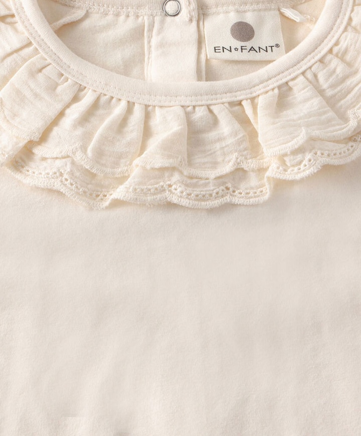 Meisjes longsleeve ecru