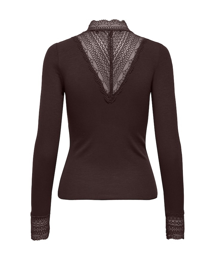Dames longsleeve bruin
