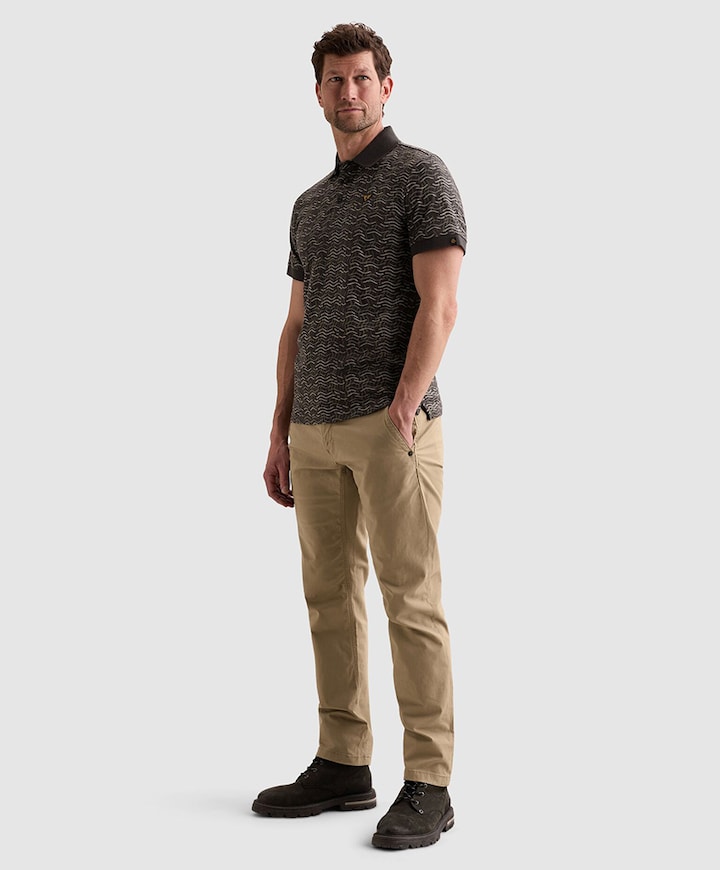 Heren polo blauw