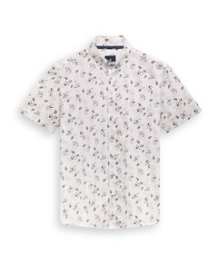 Heren overhemd korte mouw wit