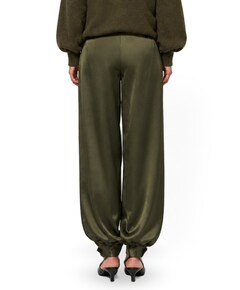 Delancy Bold Satin Balloony Pants  dames broek groen