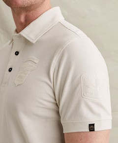 Heren polo ecru