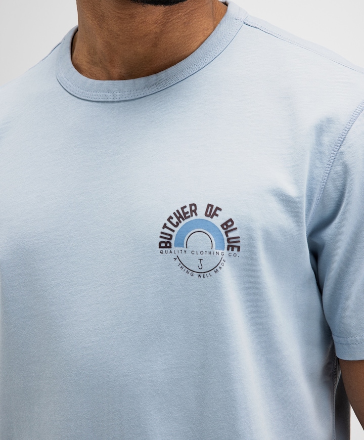 Heren T-shirt blauw