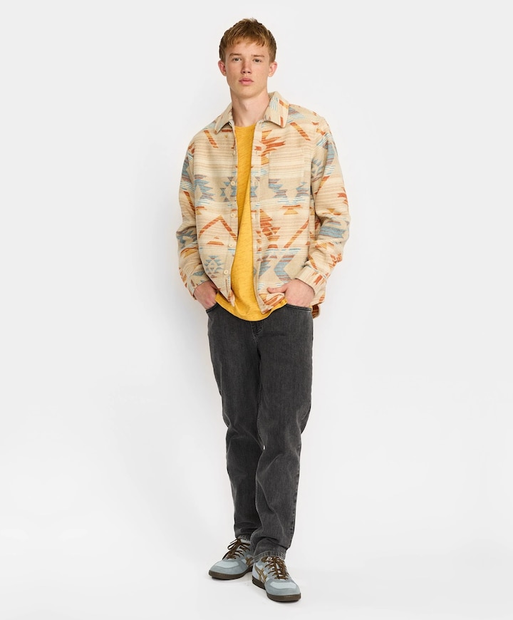 Heren overshirt blauw