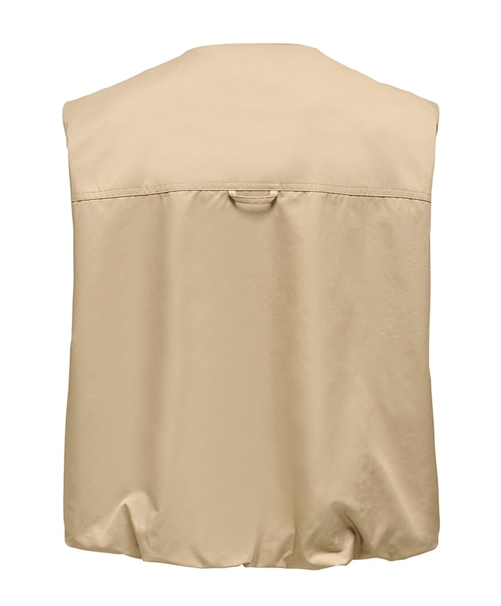 Dames gilet beige