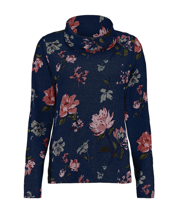 Dames longsleeve blauw