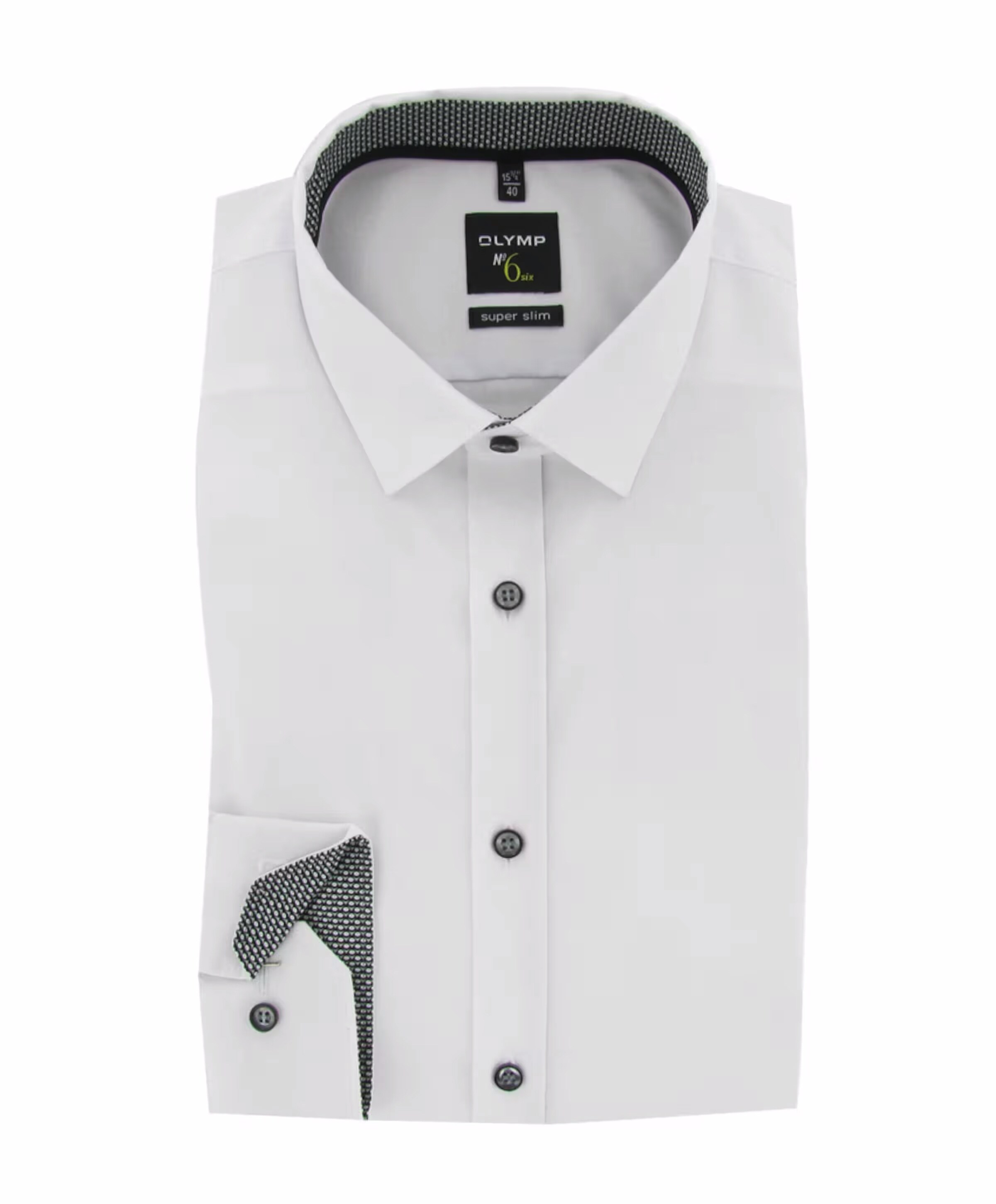 Heren overhemd lange mouw wit