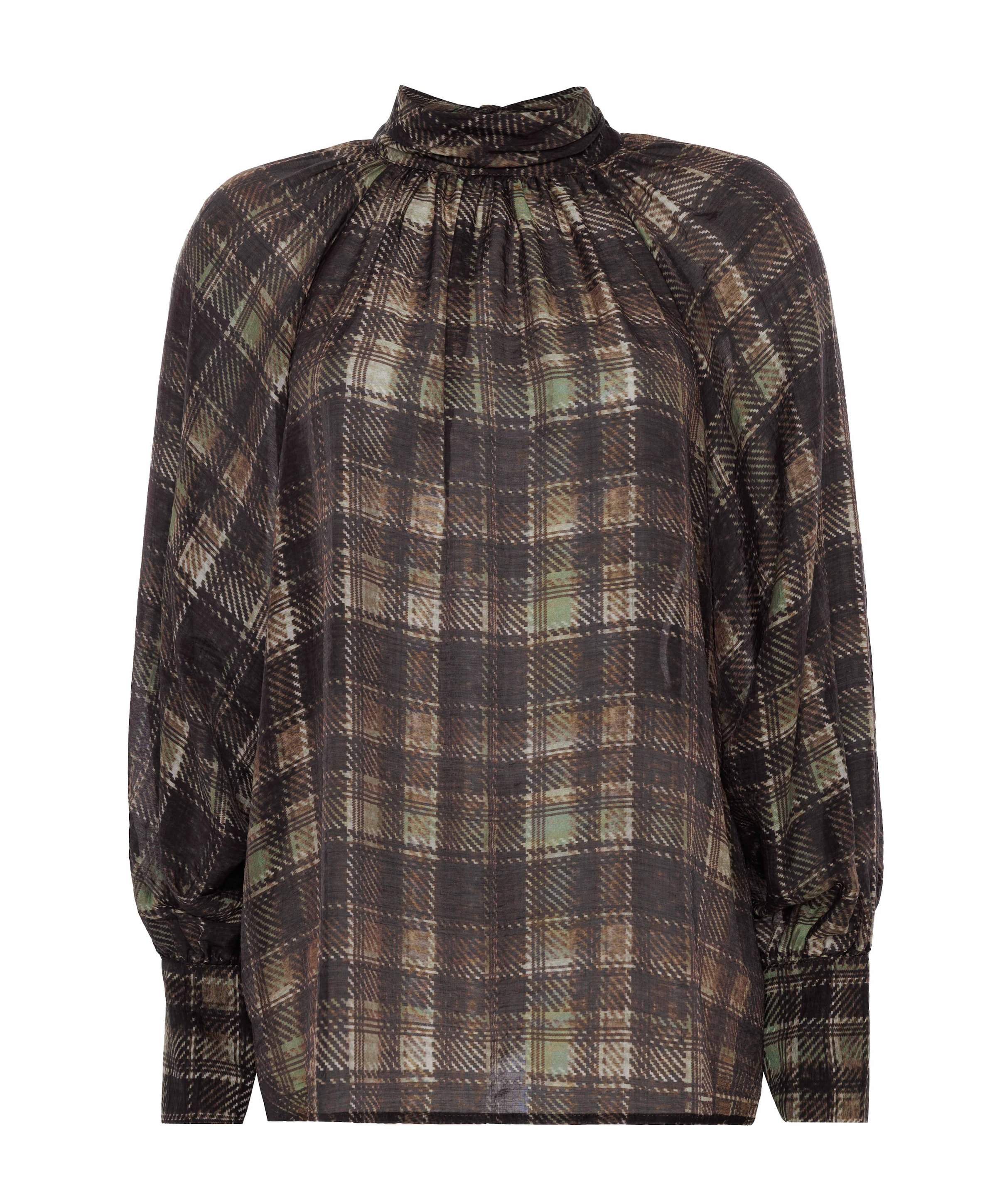 Dames blouse bruin