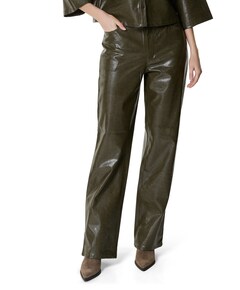 Patricia PU dames broek groen