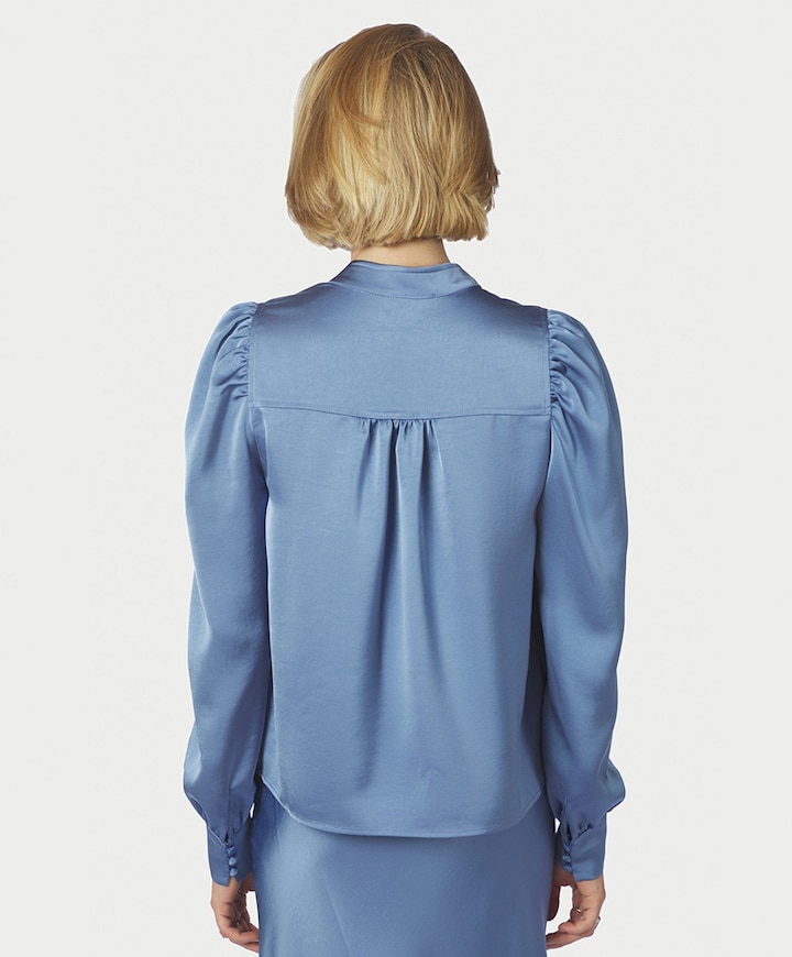 Dames blouse blauw