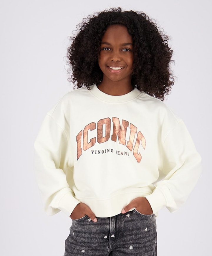 Meisjes sweater wit