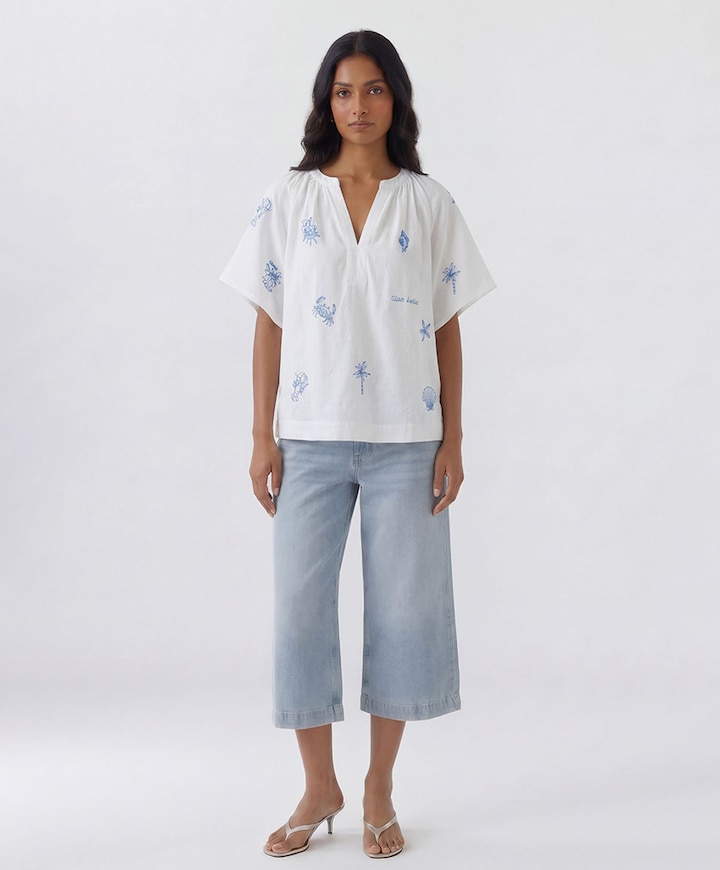 Dames blouse wit