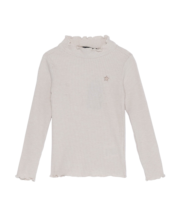 Meisjes longsleeve ecru