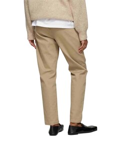 belted broek beige