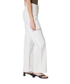 June Wide Leg dames jeans ecru