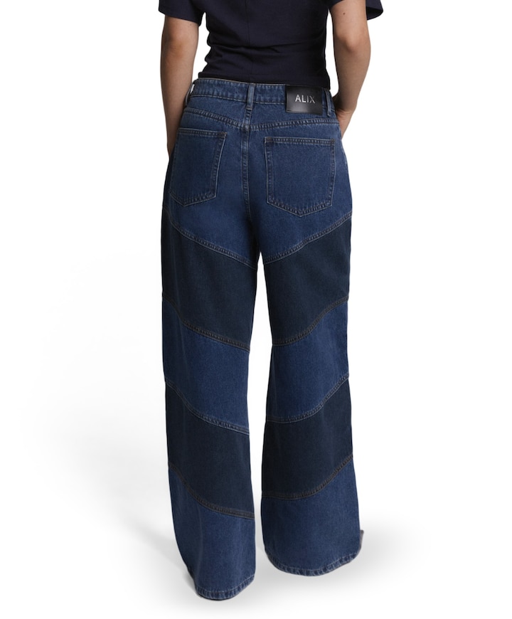 DENIM MIX dames jeans blauw