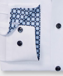 Heren overhemd lange mouw wit