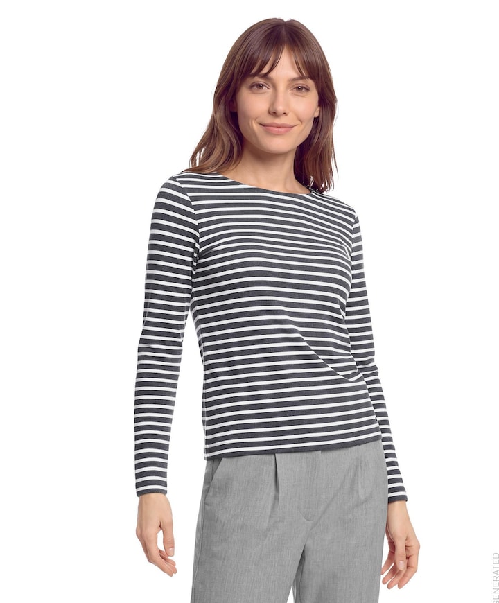 Dames longsleeve grijs