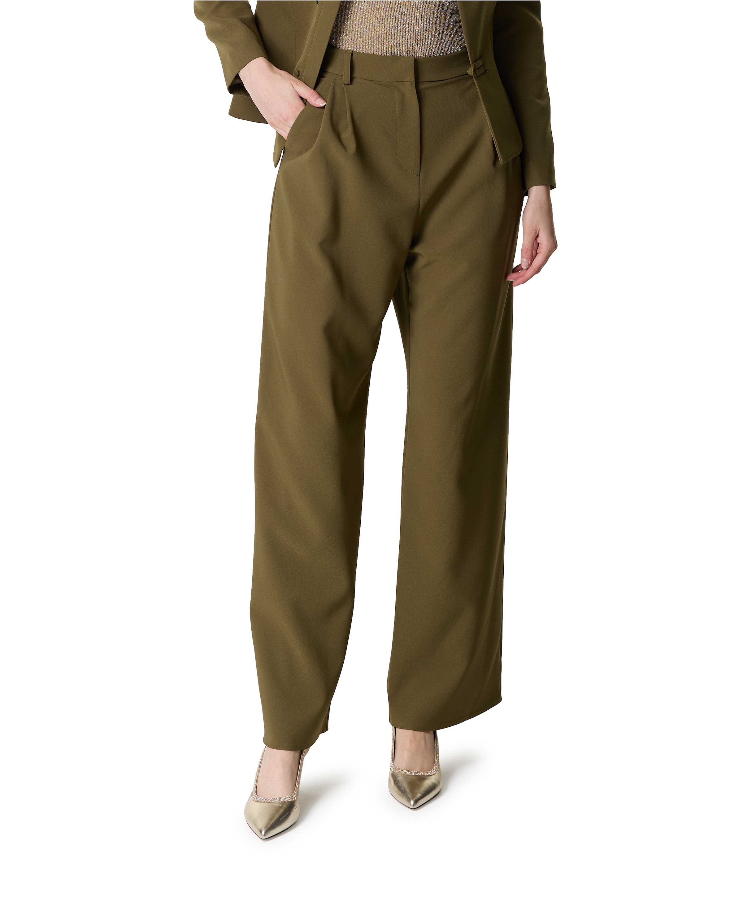dames pantalon groen