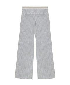 Extra Wide Pinstripe meisjes broek grijs