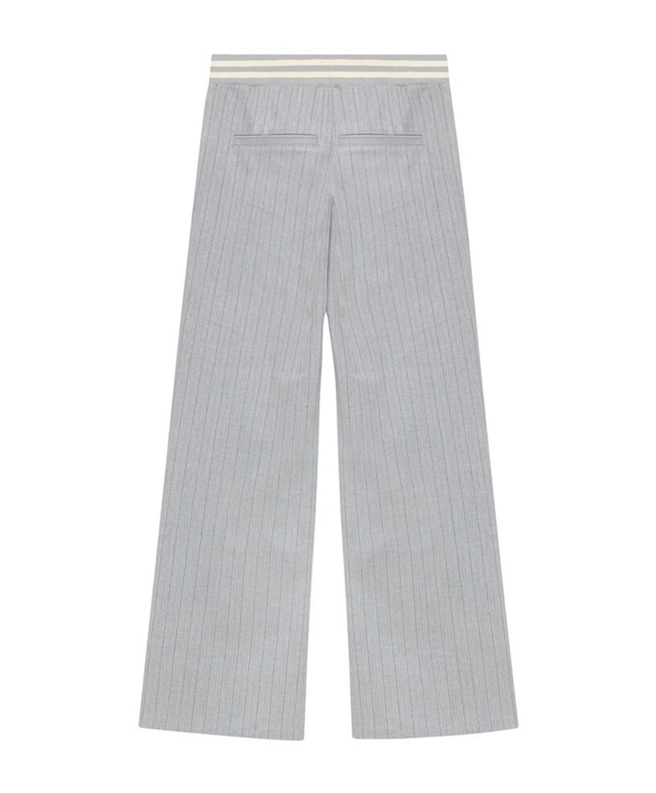 Extra Wide Pinstripe meisjes broek grijs