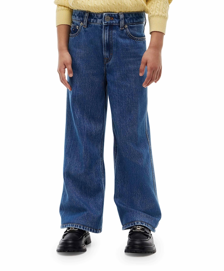 MABEL WIDE LEG meisjes jeans blauw
